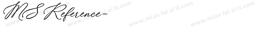 MS Reference字体转换